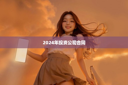 2024年投资公司合同