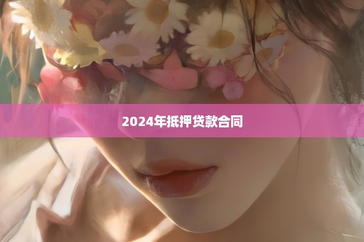 2024年抵押贷款合同