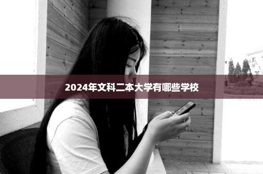 2024年文科二本大学有哪些学校