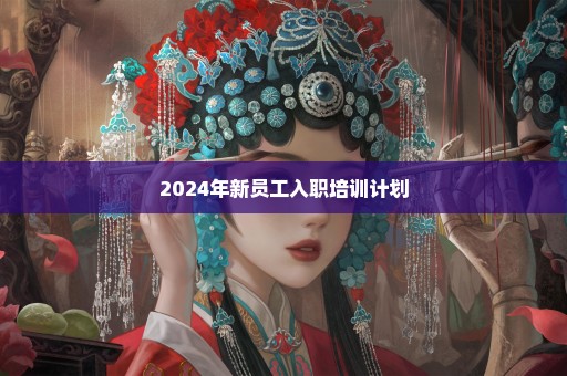 2024年新员工入职培训计划