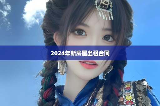 2024年新房屋出租合同