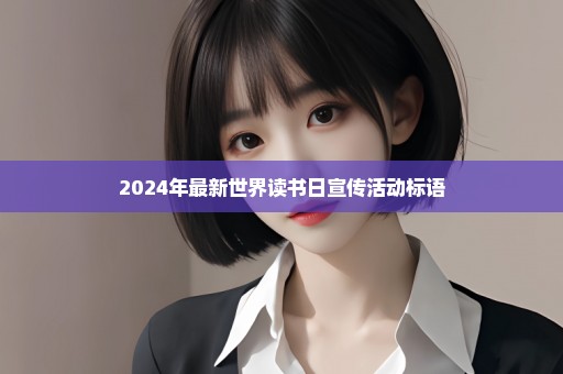 2024年最新世界读书日宣传活动标语