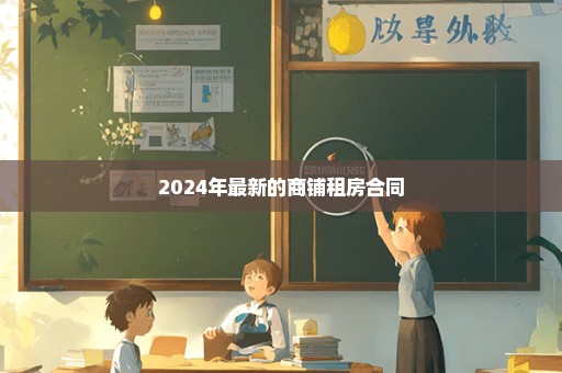 2024年最新的商铺租房合同