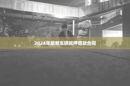 2024年最新车辆抵押借款合同