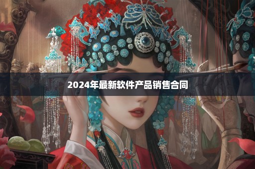 2024年最新软件产品销售合同