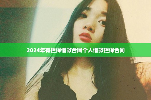 2024年有担保借款合同个人借款担保合同