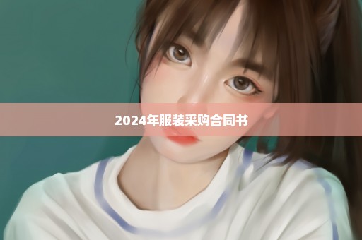 2024年服装采购合同书