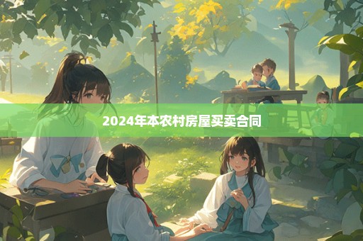 2024年本农村房屋买卖合同