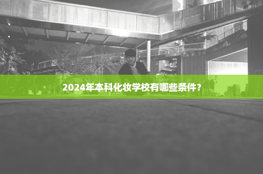 2024年本科化妆学校有哪些条件？