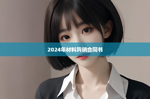 2024年材料购销合同书