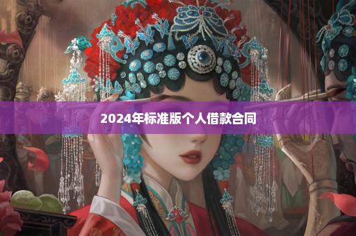 2024年标准版个人借款合同