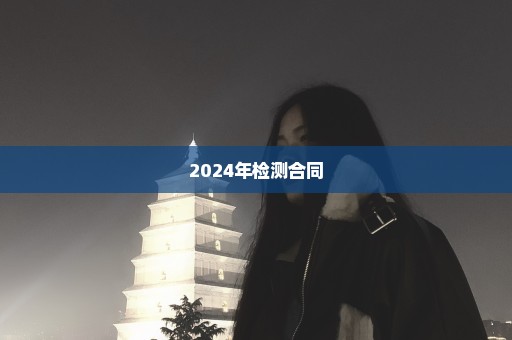 2024年检测合同