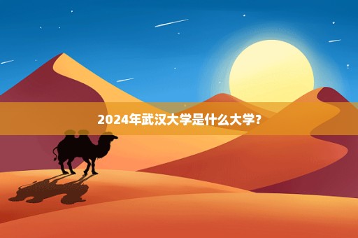 2024年武汉大学是什么大学？