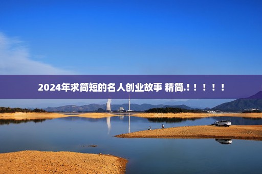 2024年求简短的名人创业故事 精简.! ！！！！