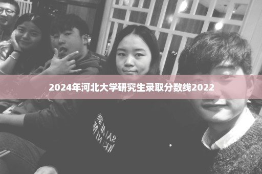 2024年河北大学研究生录取分数线2022