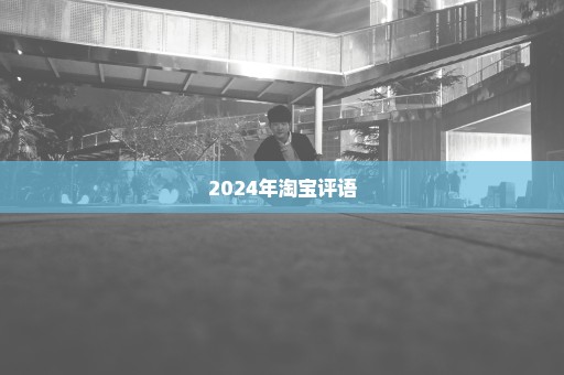 2024年淘宝评语