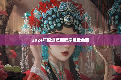 2024年深圳短期房屋租赁合同