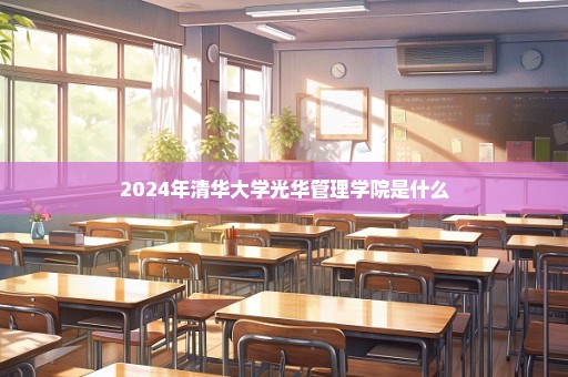 2024年清华大学光华管理学院是什么