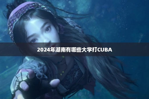 2024年湖南有哪些大学打CUBA