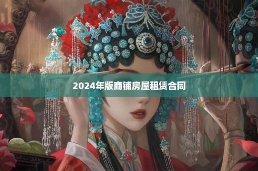 2024年版商铺房屋租赁合同