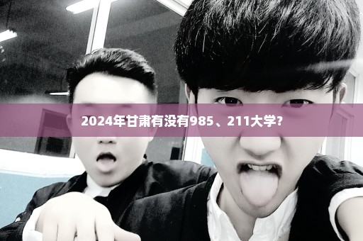 2024年甘肃有没有985、211大学？