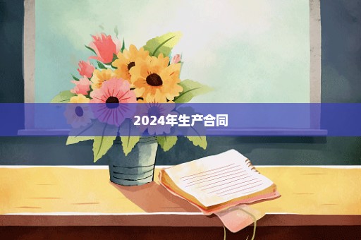 2024年生产合同