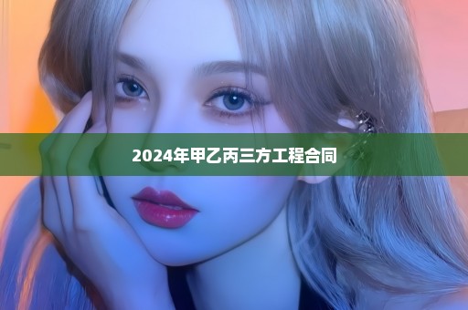 2024年甲乙丙三方工程合同