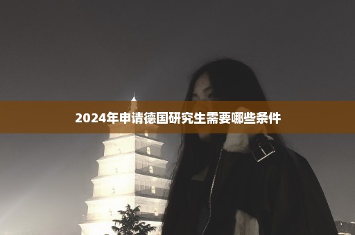 2024年申请德国研究生需要哪些条件