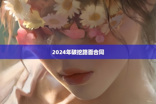 2024年破挖路面合同