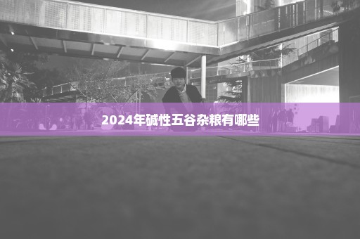 2024年碱性五谷杂粮有哪些