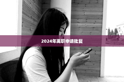 2024年离职申请批复