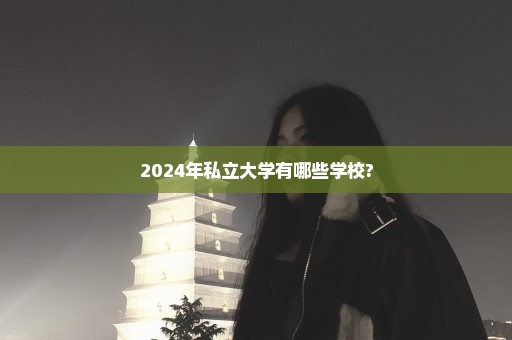 2024年私立大学有哪些学校?