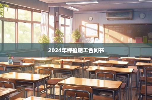 2024年种植施工合同书