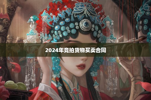 2024年竞拍货物买卖合同