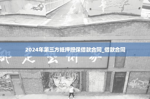 2024年第三方抵押担保借款合同_借款合同