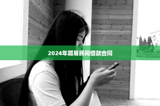 2024年简易民间借款合同