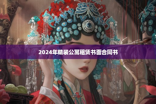 2024年精装公寓租赁书面合同书