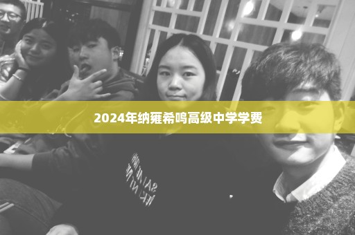 2024年纳雍希鸣高级中学学费