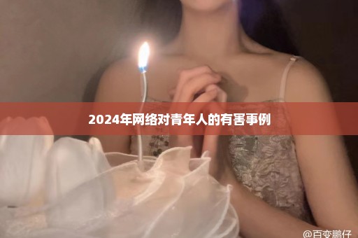 2024年网络对青年人的有害事例