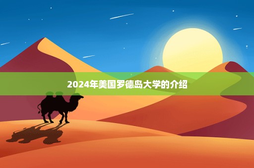 2024年美国罗德岛大学的介绍