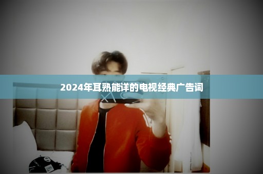 2024年耳熟能详的电视经典广告词