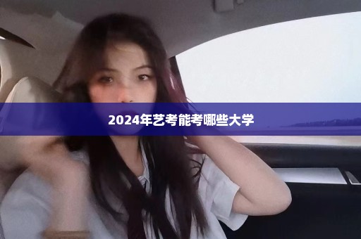 2024年艺考能考哪些大学