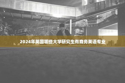 2024年英国哪些大学研究生有商务英语专业