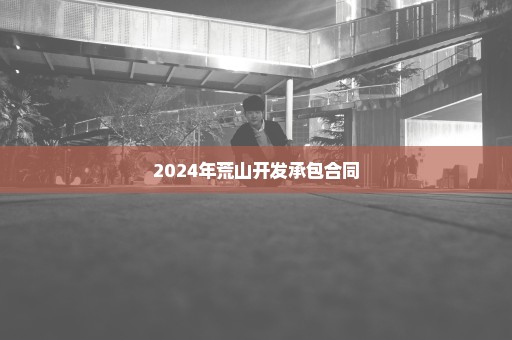 2024年荒山开发承包合同