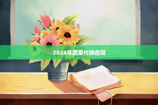 2024年蔬菜代销合同