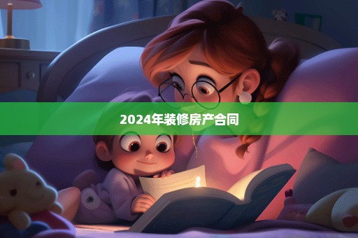 2024年装修房产合同