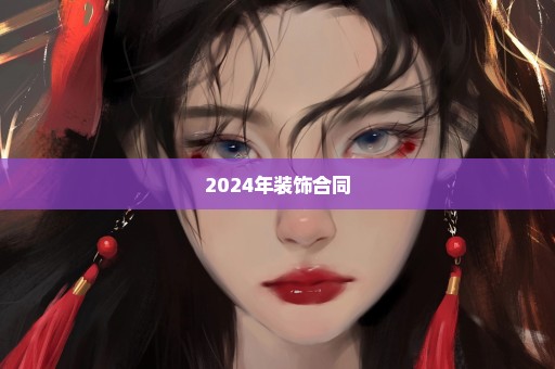 2024年装饰合同