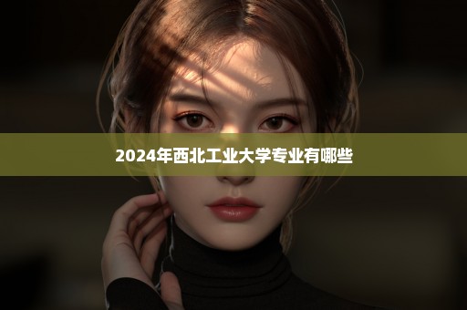 2024年西北工业大学专业有哪些