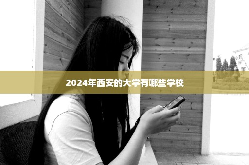 2024年西安的大学有哪些学校