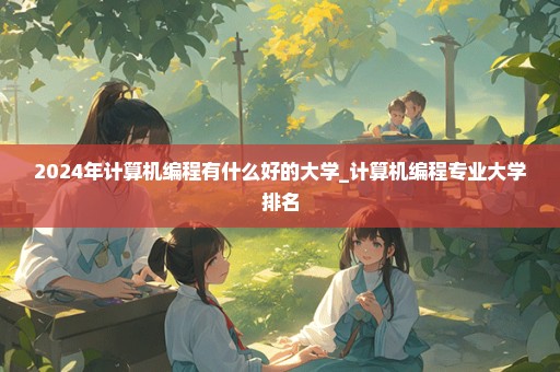 2024年计算机编程有什么好的大学_计算机编程专业大学排名